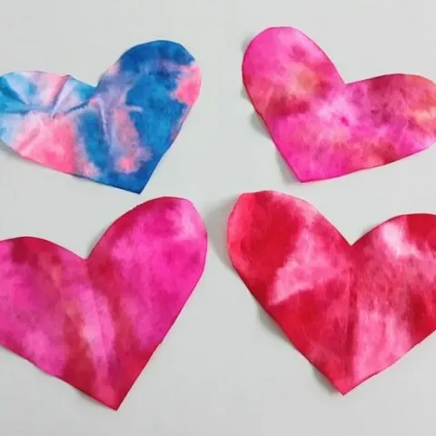 Coffee Filter Hearts Craft
