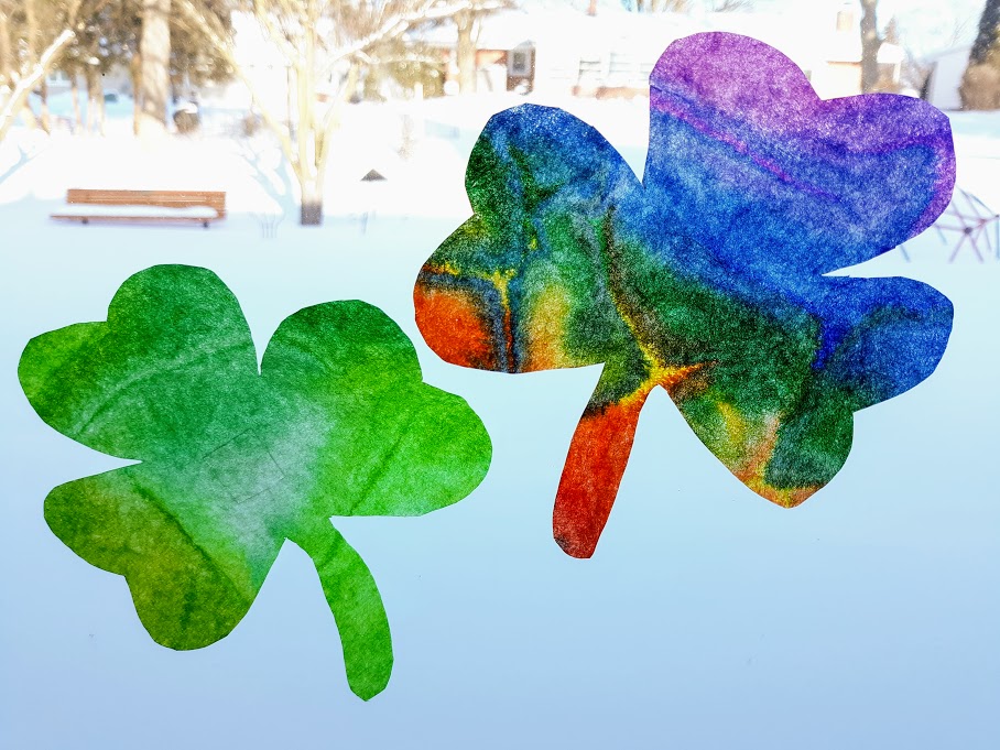 Coffee Filter Shamrocks Craft
