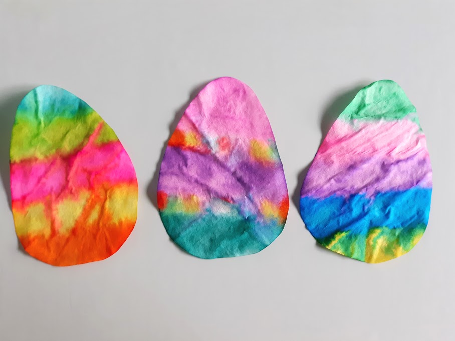 Easy Coffee Filter Easter Egg Craft for Kids
