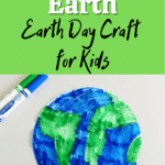 Coffee Filter Earth Craft for Kids | Earth Day Craft