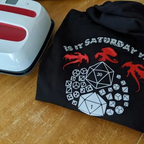 Dragons & Dice Custom Hoodies Cricut Project