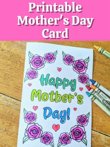 Pretty Floral Mother's Day Printable Card