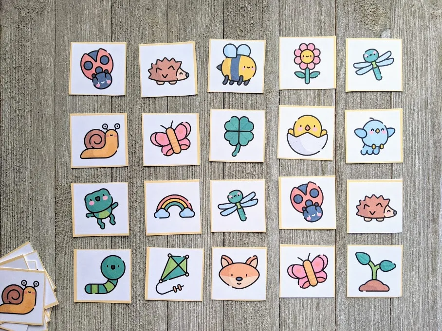 Printable Spring Matching Game