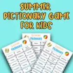 Free Printable Summer Pictionary Game  Pictionary words, Pictionary,  Pictionary for kids