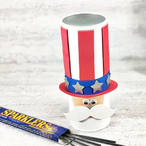Uncle Sam Chip Can Craft