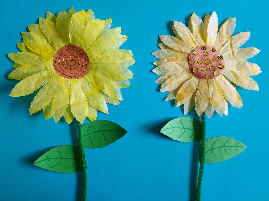 Paper Plate Sunflower Craft - The Resourceful Mama