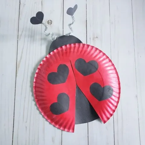 Paper Plate Love Bug Craft