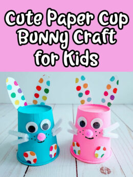 Paper Cup Bunny Craft for Kids | Fun Easter Activity