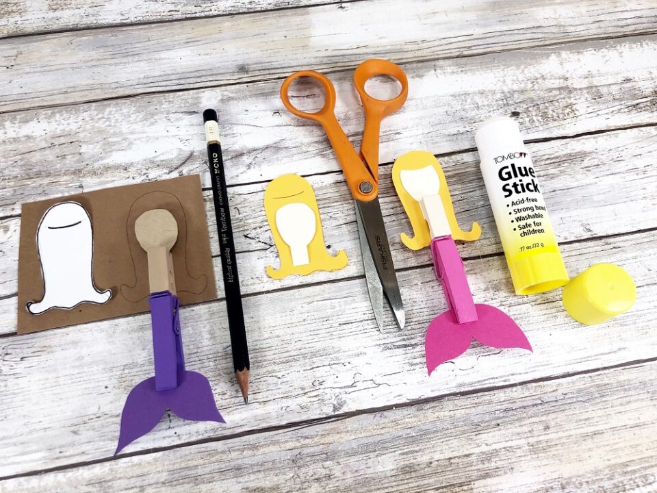 Clothespin Mermaid Craft for Kids