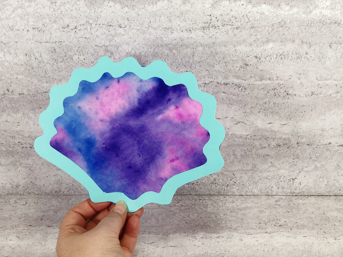 Coffee Filter Seashell Suncatcher Craft