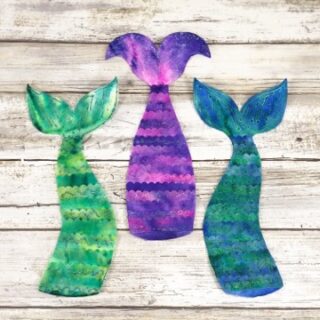 Coffee Filter Mermaid Bookmark Craft