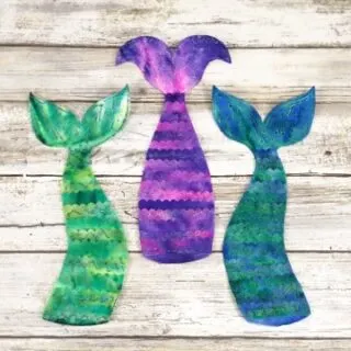 Coffee Filter Mermaid Bookmark Craft