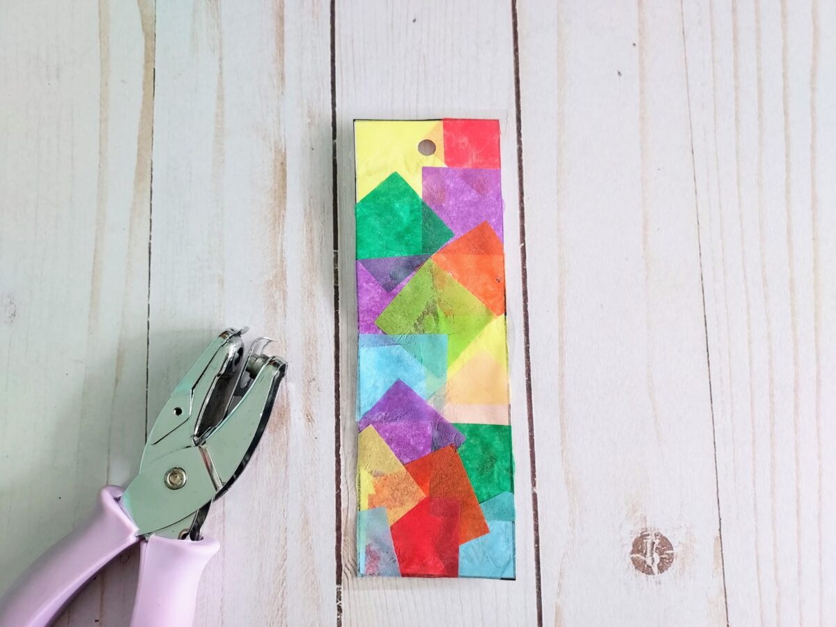 Tissue Paper Bookmark Craft for Kids