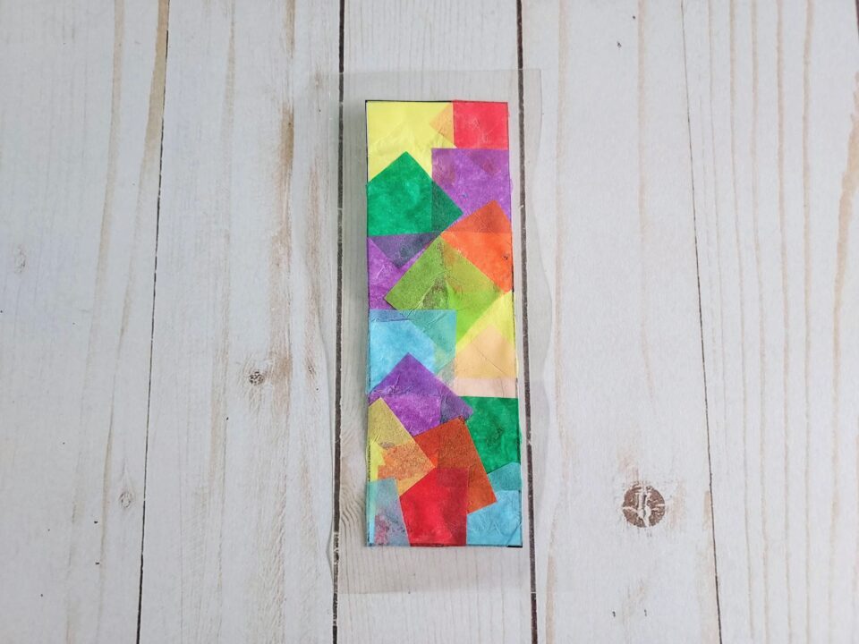 Tissue Paper Bookmark Craft for Kids