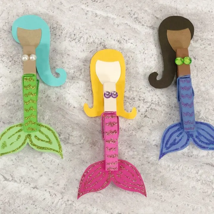 Clothespin Mermaid Craft for Kids