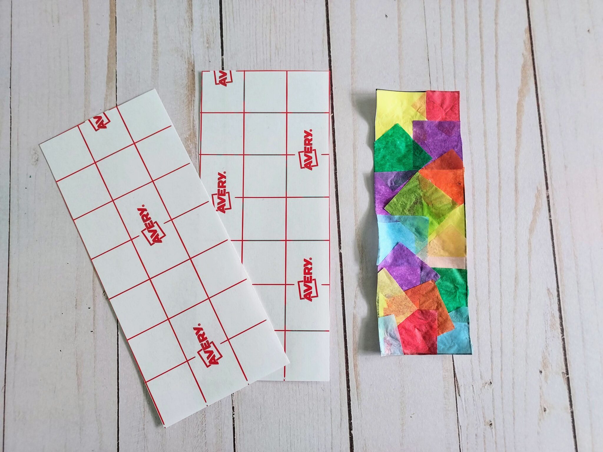 Tissue Paper Bookmark Craft for Kids