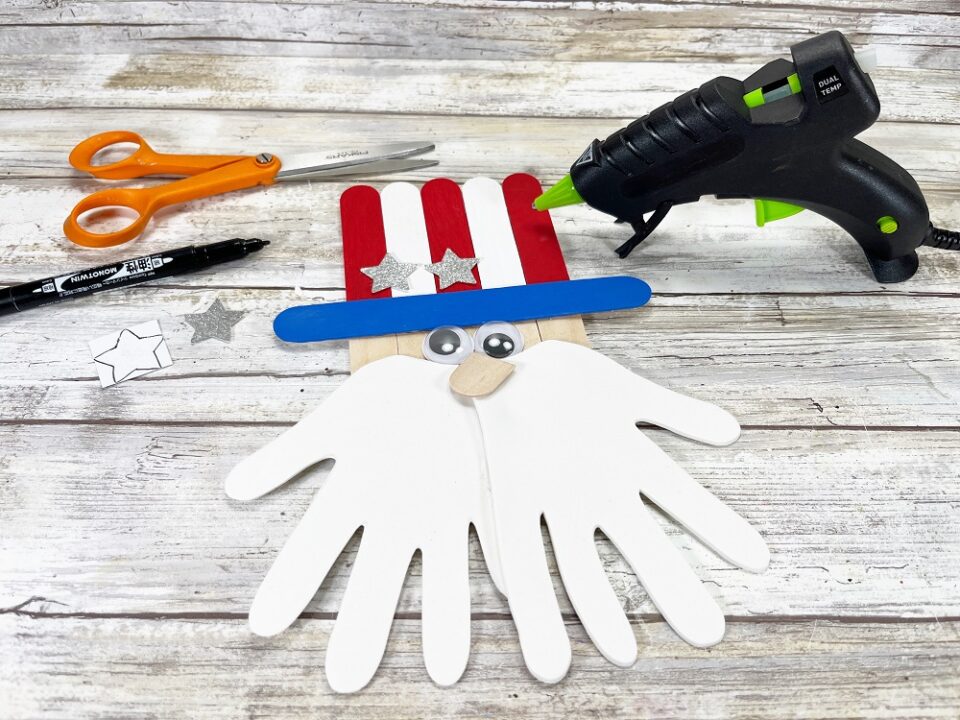 Popsicle Stick Uncle Sam Craft for Kids
