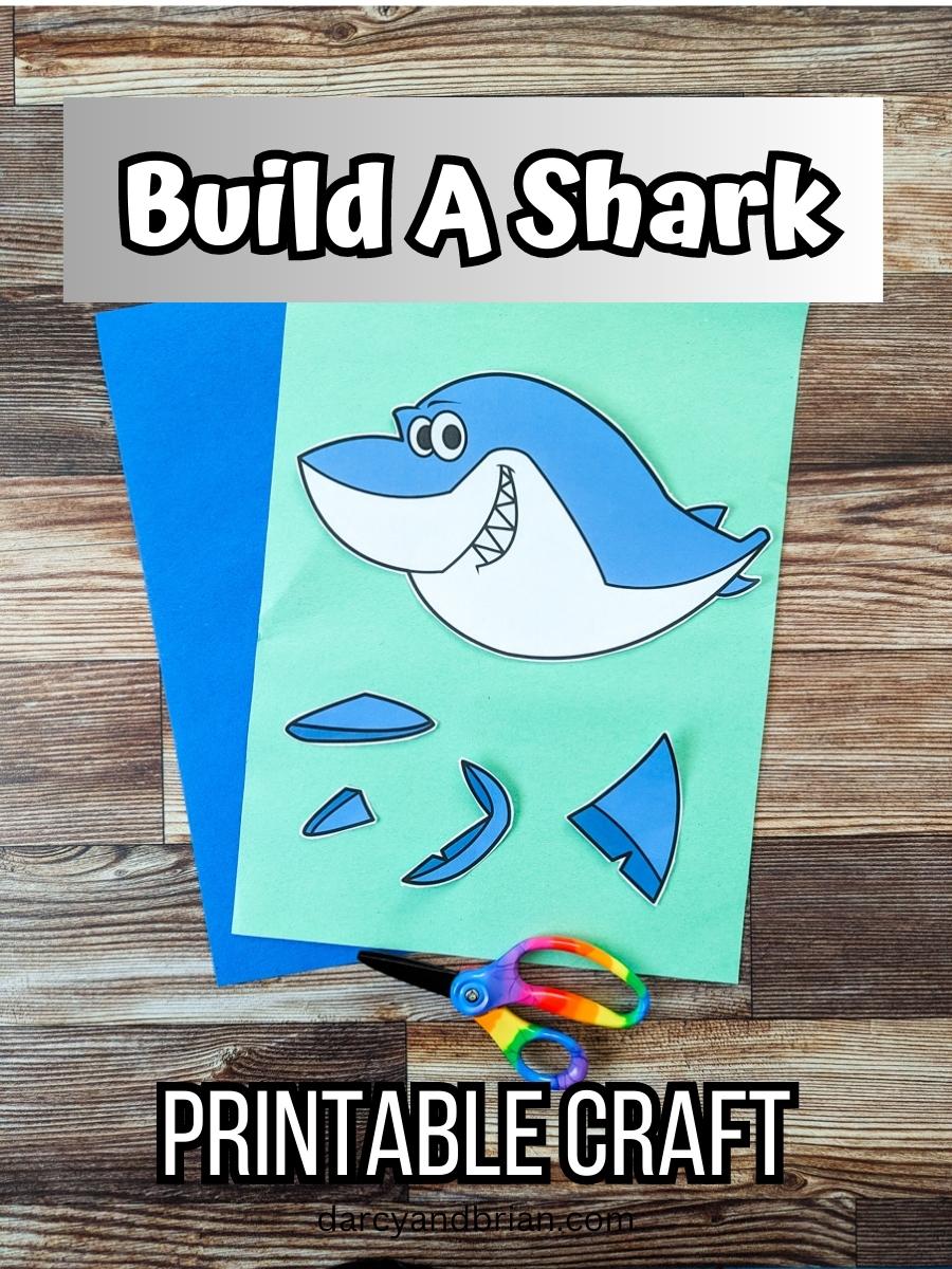 Build a Shark Printable Engaging Fine Motor Skills Craft