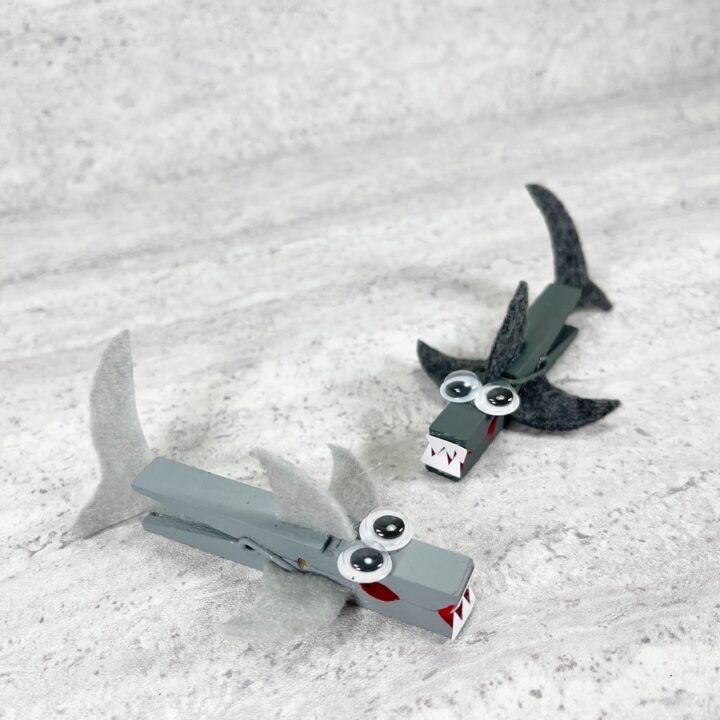 Shark Clothespin Craft