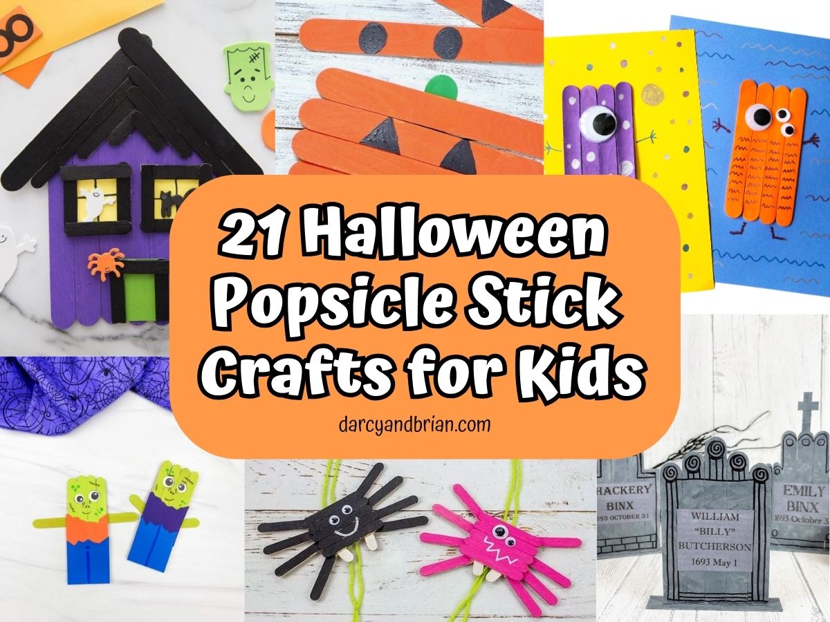 Halloween Party Craft: Popsicle Stick Puzzles - Sunshine and Munchkins