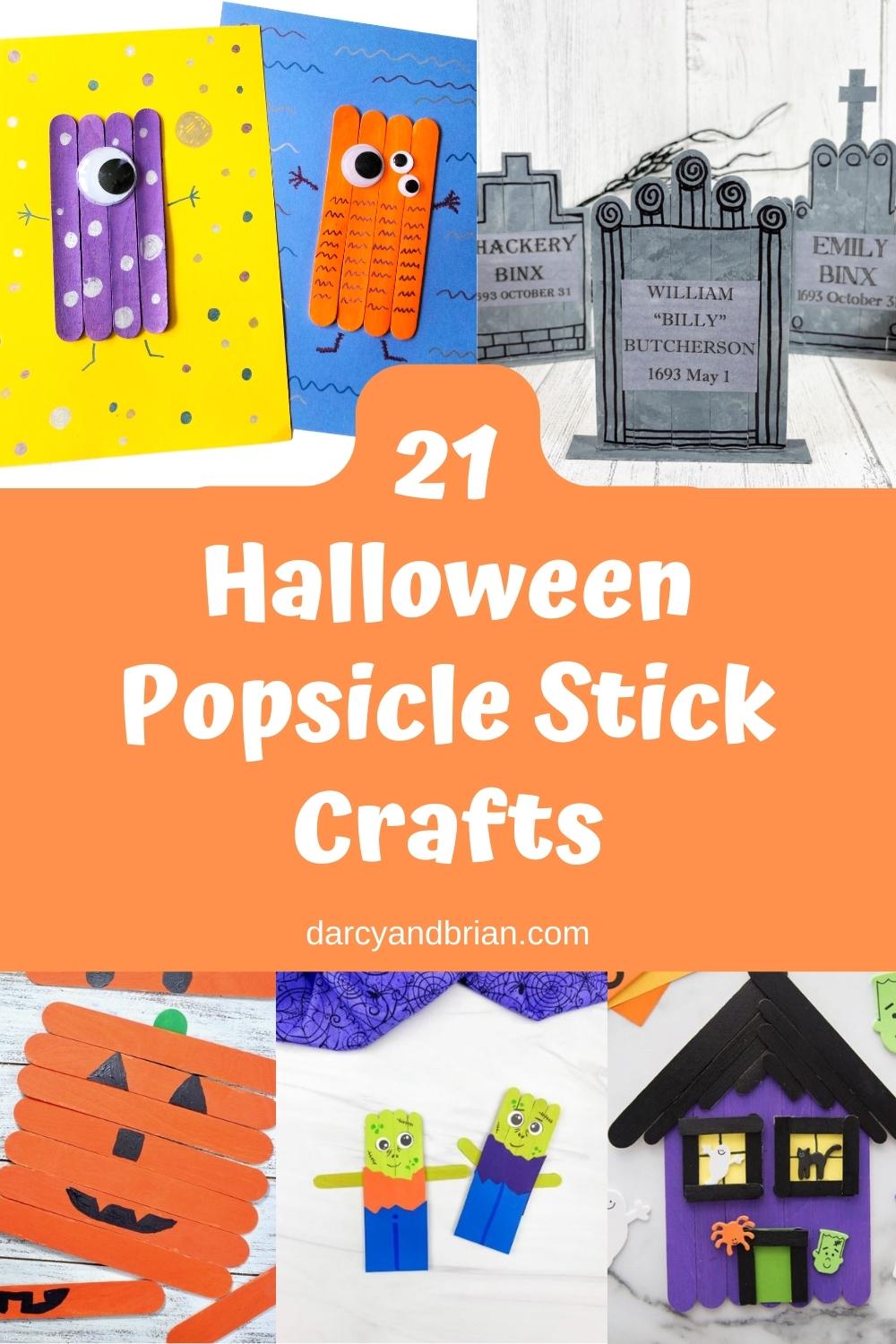 Easy Popsicle Stick Witch Craft Idea for Kids - Play Party Plan
