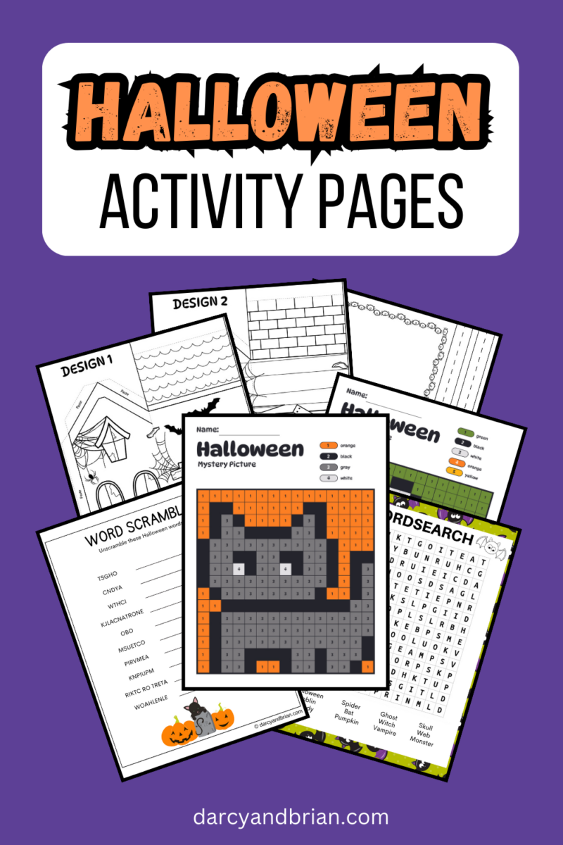 Halloween Activity Pages Fun Printables for Kids