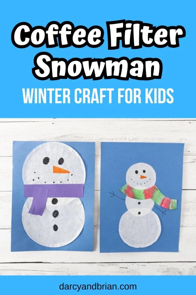 Craft Stick Snowman Craft - The Resourceful Mama