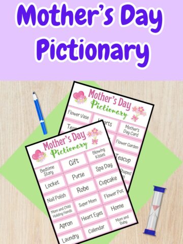 Mother's Day Charades | Free Printable Game for Kids