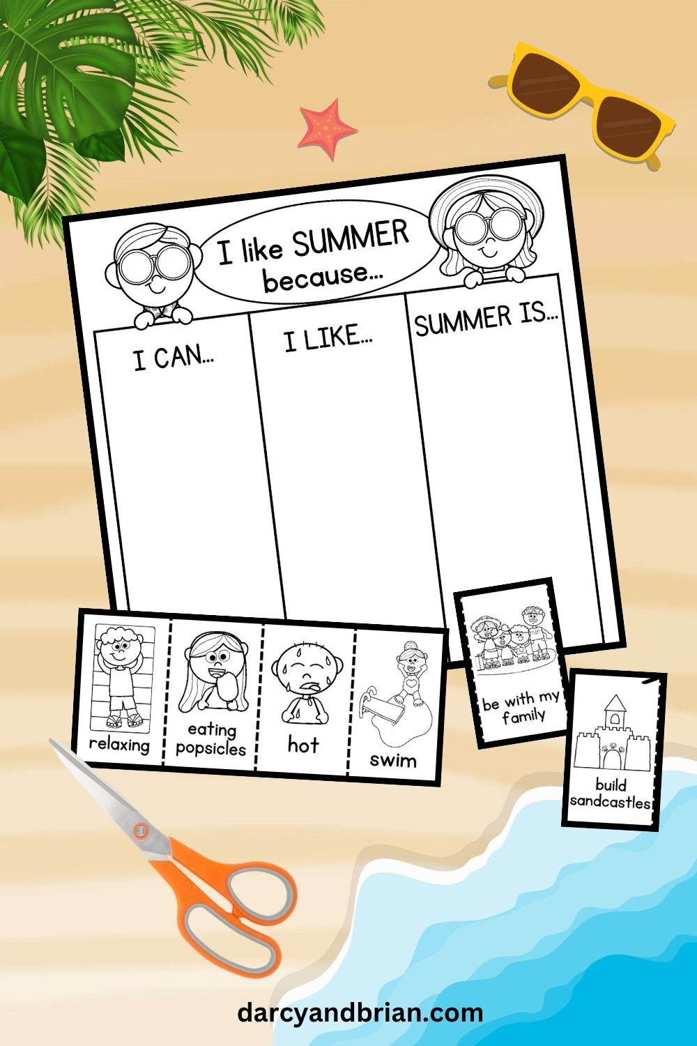 I Like Summer Because Worksheet | Free Printable for Kids