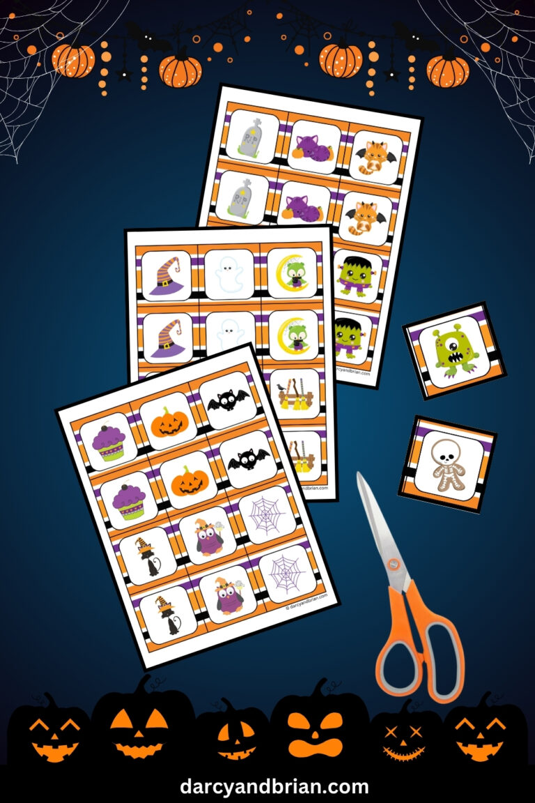 Halloween Matching Game Printable for Kids