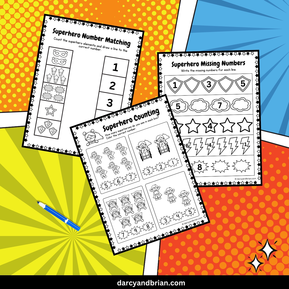 superhero-math-activities-for-preschoolers for Free Printable Math Activities For Preschoolers Superhero Math Activities for Preschoolers for Free Printable Math Activities For Preschoolers
