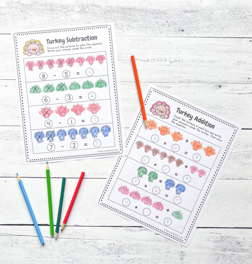 Free Printable Thanksgiving Worksheets for Kindergarten